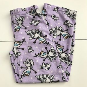 Disney Christmas Pajama Bottoms Frozen Olaf